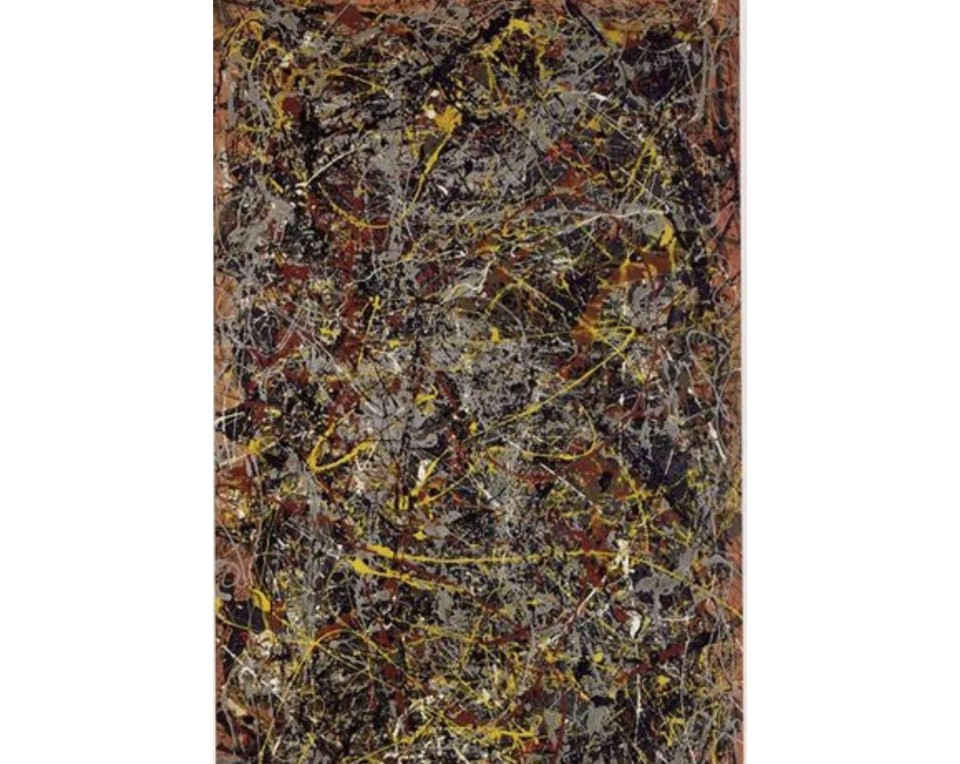 ΠΙΝΑΚΑΣ ΣΕ ΚΑΜΒΑ Jackson Pollock - Number 8 (ή Drip Abstraction)