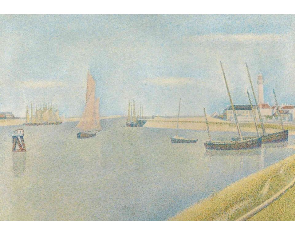 ΠΙΝΑΚΑΣ ΣΕ ΚΑΜΒΑ Georges Seurat - Το Κανάλι του Γκραβλίν προς τη Θάλασσα