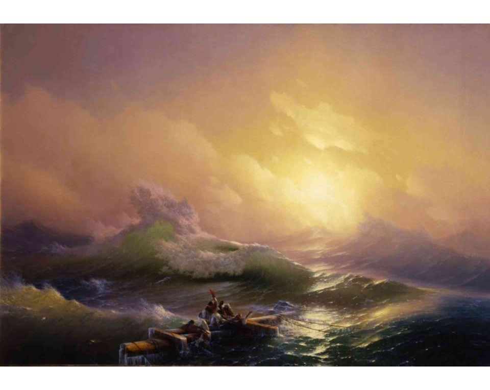 ΠΙΝΑΚΑΣ ΣΕ ΚΑΜΒΑ Ivan Aivazovsky - Το Ένατο Κύμα