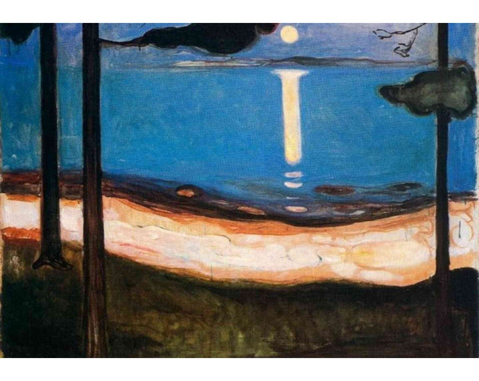 ΠΙΝΑΚΑΣ ΣΕ ΚΑΜΒΑ Edvard Munch - Φεγγαρόφωτο