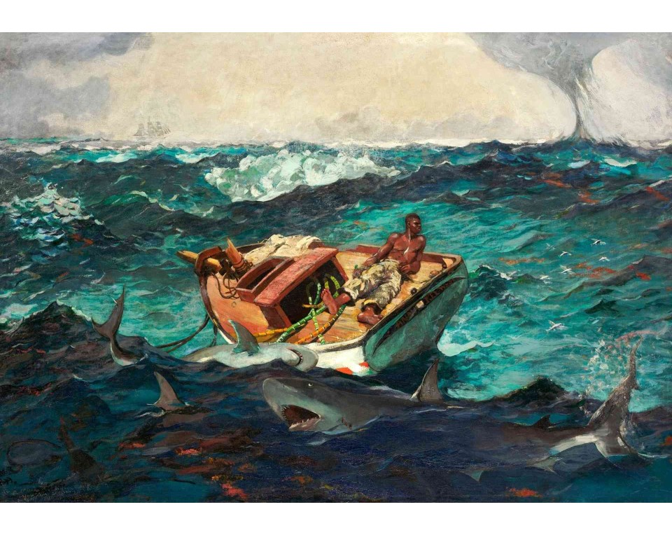 ΠΙΝΑΚΑΣ ΣΕ ΚΑΜΒΑ Winslow Homer - Το Ρεύμα του Κόλπου