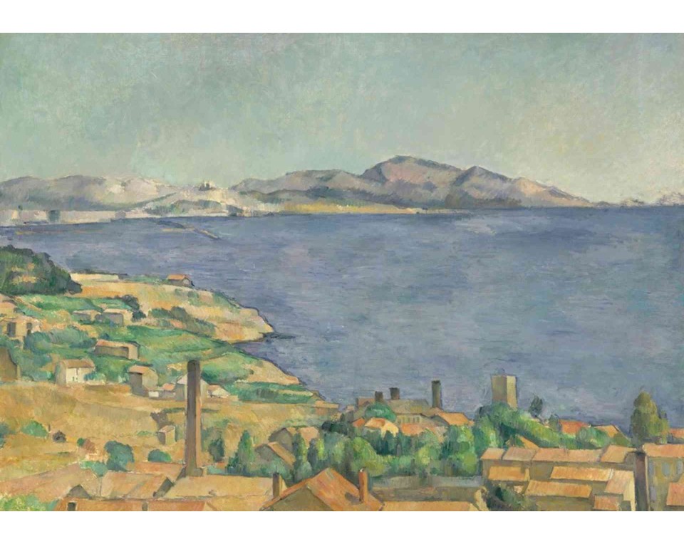 ΠΙΝΑΚΑΣ ΣΕ ΚΑΜΒΑ Paul Cézanne - Ο Κόλπος της Μασσαλίας από το Λ'Εστάκ