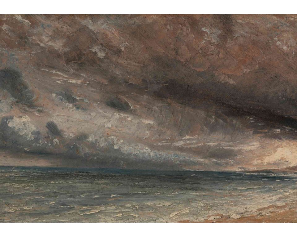 ΠΙΝΑΚΑΣ ΣΕ ΚΑΜΒΑ John Constable - Θυελλώδης Θάλασσα, Μπράιτον