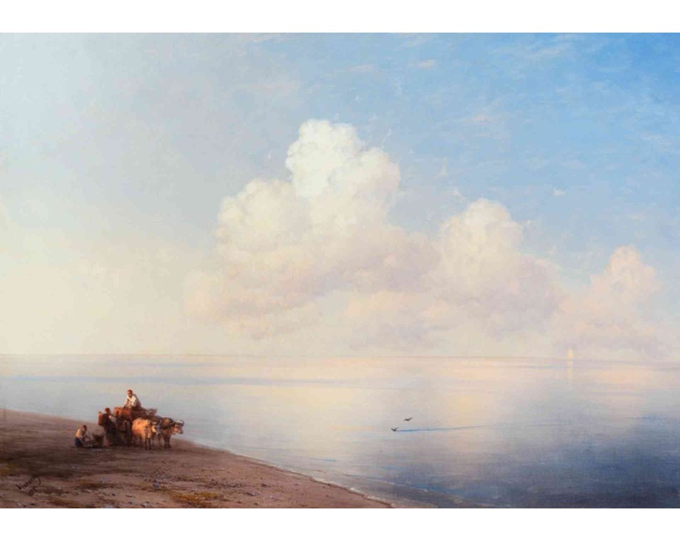 ΠΙΝΑΚΑΣ ΣΕ ΚΑΜΒΑ Ivan Aivazovsky - Ήρεμη Θάλασσα