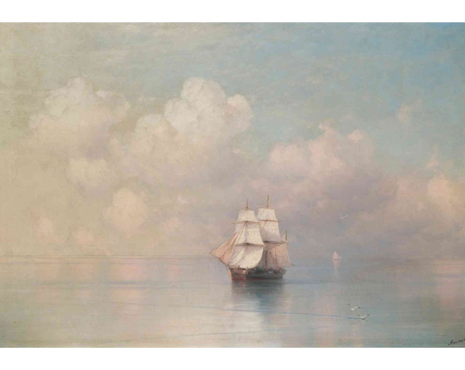 ΠΙΝΑΚΑΣ ΣΕ ΚΑΜΒΑ Ivan Aivazovsky - Ηρεμία στη Θάλασσα