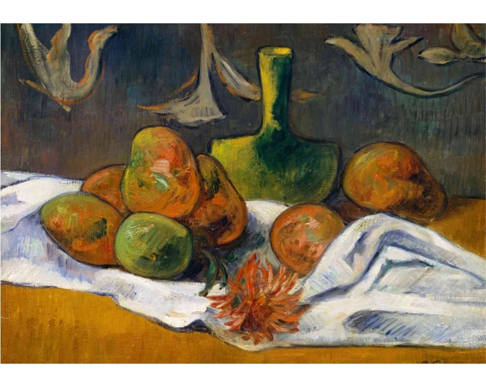ΠΙΝΑΚΑΣ ΣΕ ΚΑΜΒΑ Paul Gauguin - Νεκρή Φύση με Τσαγιέρα και Φρούτα
