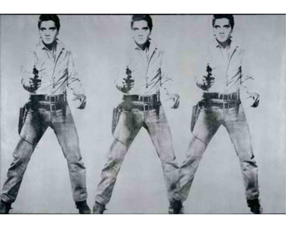 ΠΙΝΑΚΑΣ ΣΕ ΚΑΜΒΑ Andy Warhol - Τριπλός Έλβις