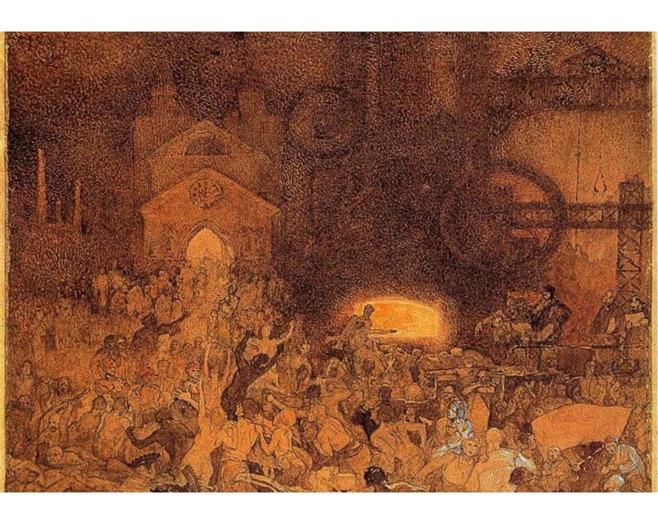 ΠΙΝΑΚΑΣ ΣΕ ΚΑΜΒΑ Alphonse Mucha - Ο Αιώνας της Λογικής