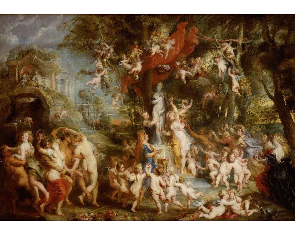 ΠΙΝΑΚΑΣ ΣΕ ΚΑΜΒΑ Peter Paul Rubens - Η Γιορτή της Αφροδίτης