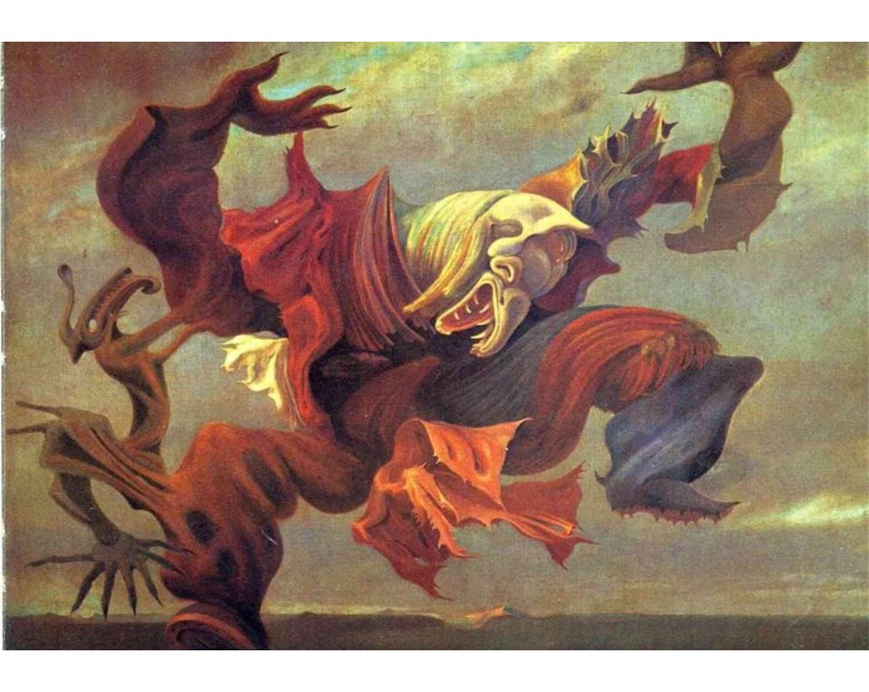 ΠΙΝΑΚΑΣ ΣΕ ΚΑΜΒΑ Max Ernst - Ο Άγγελος της Εστίας ή Ο Θρίαμβος του Σουρεαλισμού