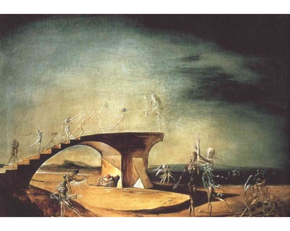 ΠΙΝΑΚΑΣ ΣΕ ΚΑΜΒΑ Salvador Dalí - Η Σπασμένη Γέφυρα και το Όνειρο