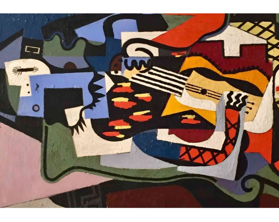 ΠΙΝΑΚΑΣ ΣΕ ΚΑΜΒΑ Pablo Picasso - Ο Αρλεκίνος Μουσικός