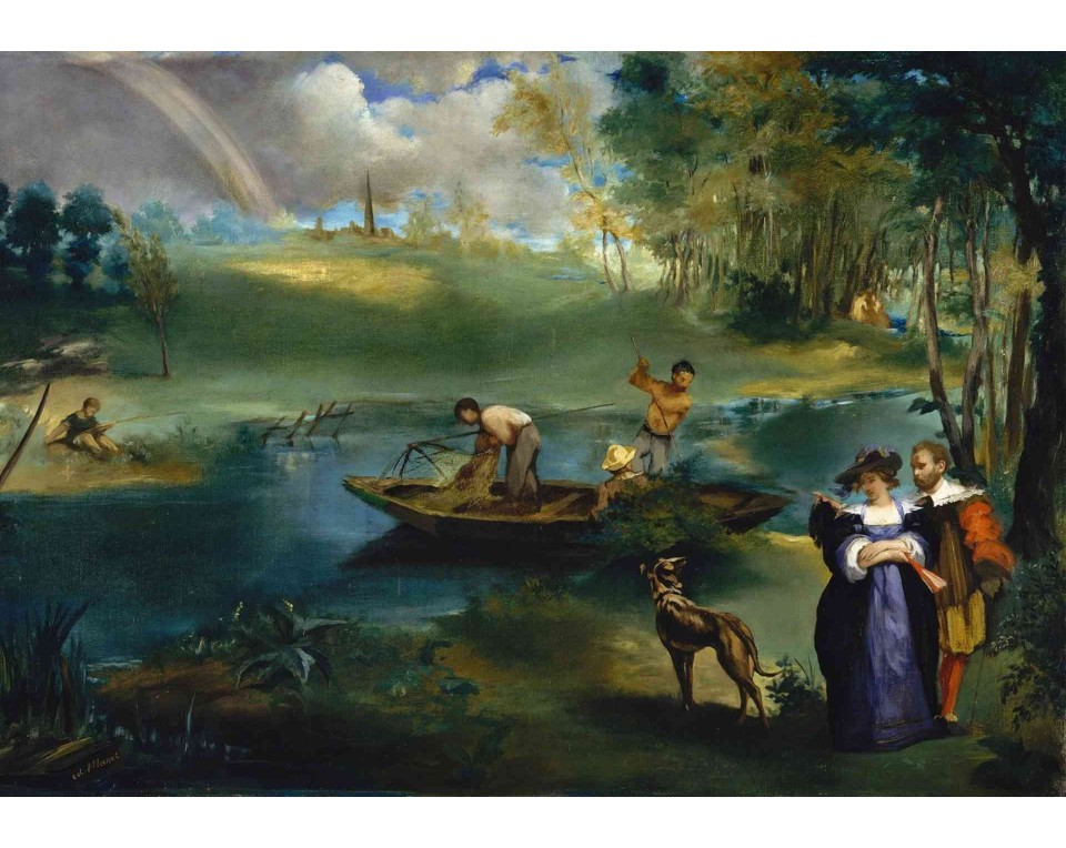 ΠΙΝΑΚΑΣ ΣΕ ΚΑΜΒΑ Édouard Manet - Το Ψάρεμα
