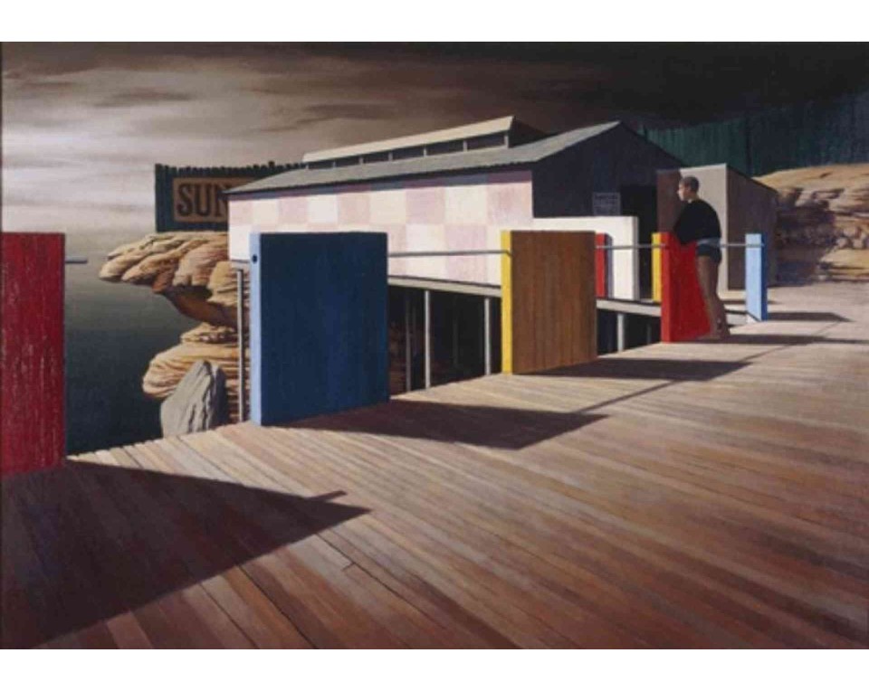 ΠΙΝΑΚΑΣ ΣΕ ΚΑΜΒΑ Jeffrey Smart - Coogee Baths, Winter