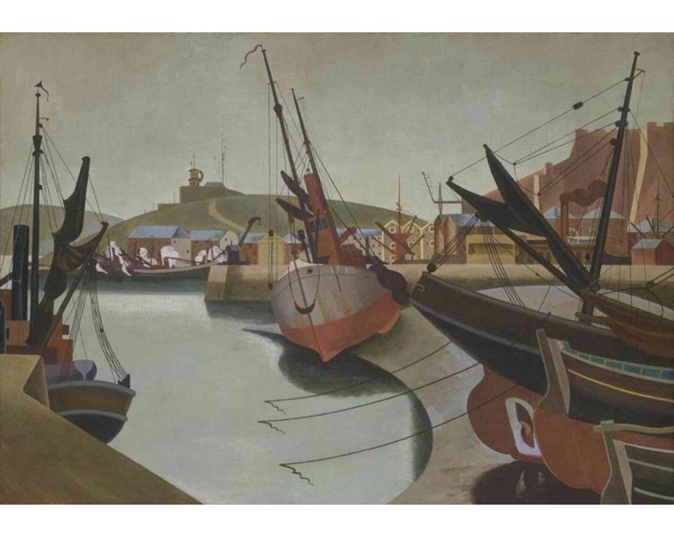 ΠΙΝΑΚΑΣ ΣΕ ΚΑΜΒΑ Edward Wadsworth - Seaport