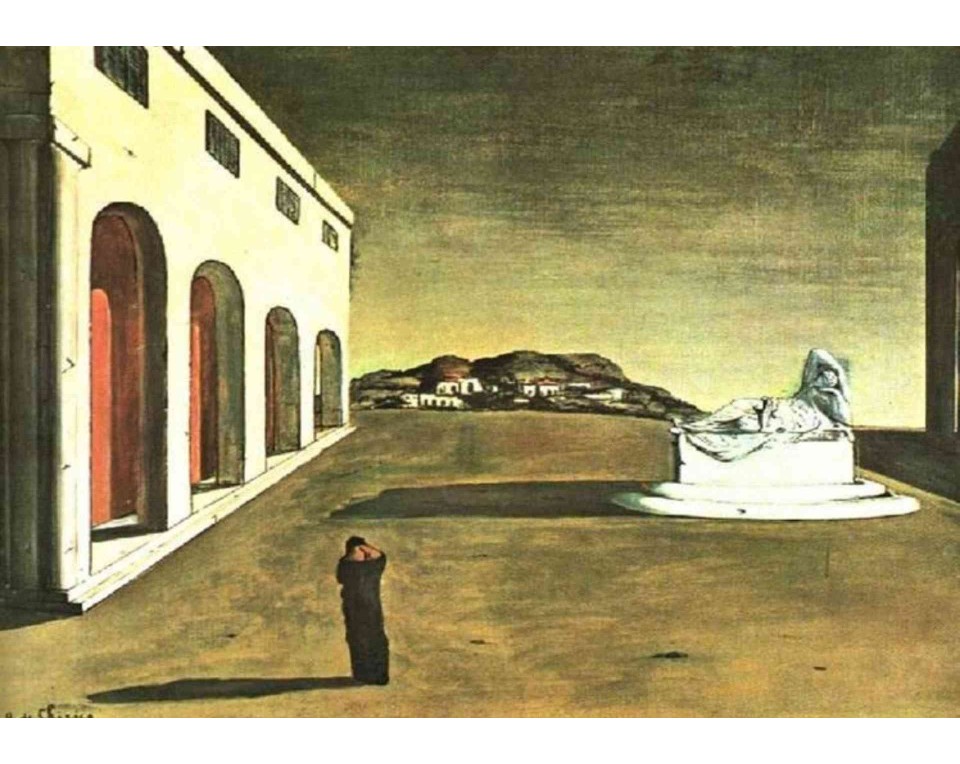 ΠΙΝΑΚΑΣ ΣΕ ΚΑΜΒΑ Giorgio de Chirico - Η Μελαγχολία μιας Όμορφης Ημέρας