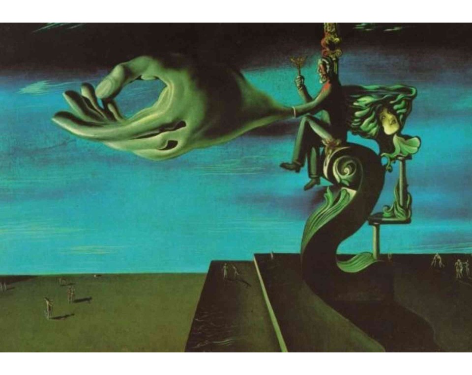 ΠΙΝΑΚΑΣ ΣΕ ΚΑΜΒΑ Salvador Dalí - Το Χέρι. Οι Τύψεις της Συνείδησης