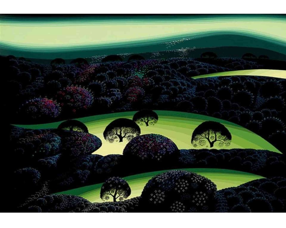 ΠΙΝΑΚΑΣ ΣΕ ΚΑΜΒΑ Eyvind Earle - Nocturne