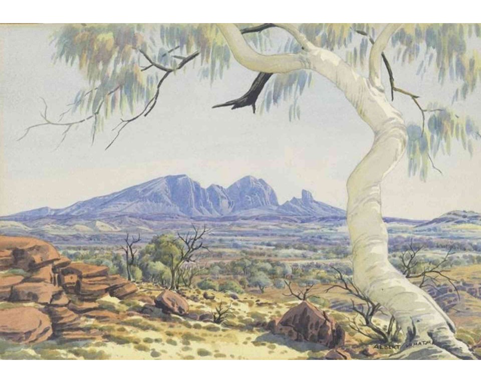 ΠΙΝΑΚΑΣ ΣΕ ΚΑΜΒΑ Albert Namatjira - Ghost Gum, Mt Sonder, MacDonnell Ranges