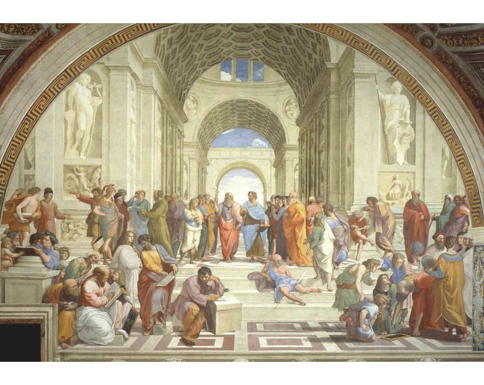 ΠΙΝΑΚΑΣ ΣΕ ΚΑΜΒΑ Raphael - Η Σχολή των Αθηνών