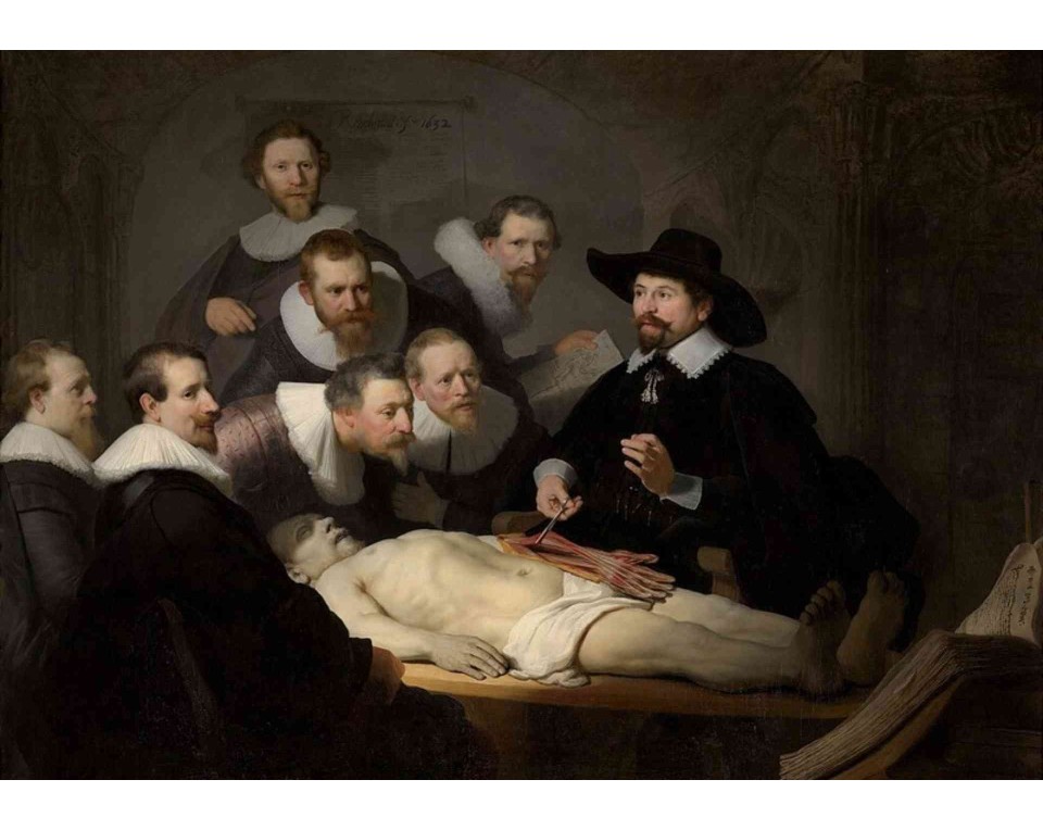 ΠΙΝΑΚΑΣ ΣΕ ΚΑΜΒΑ Rembrandt van Rijn - Το Μάθημα Ανατομίας του Δρ. Νικολάες Τουλπ