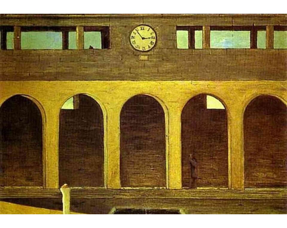 ΠΙΝΑΚΑΣ ΣΕ ΚΑΜΒΑ Giorgio de Chirico - Το Αίνιγμα της Ώρας