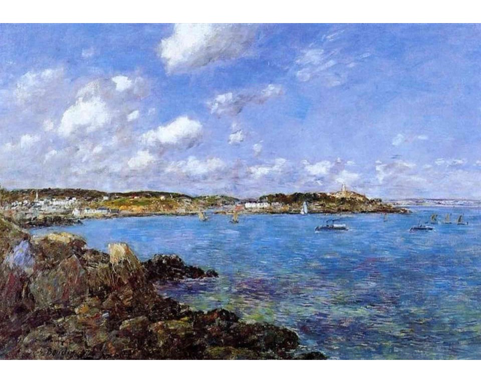 ΠΙΝΑΚΑΣ ΣΕ ΚΑΜΒΑ Eugène Boudin - Ο Κόλπος του Ντουαρνενέ