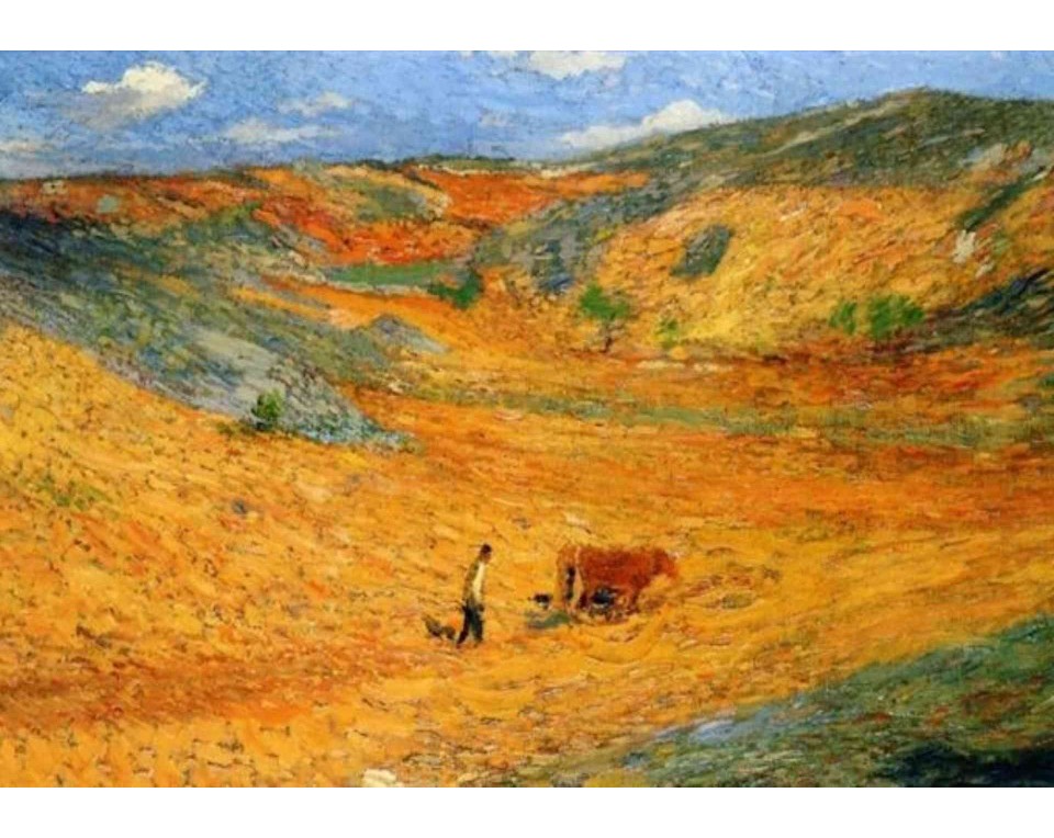 ΠΙΝΑΚΑΣ ΣΕ ΚΑΜΒΑ Henri Martin - Ο Αγρότης στον Πάτο μιας Χαράδρας