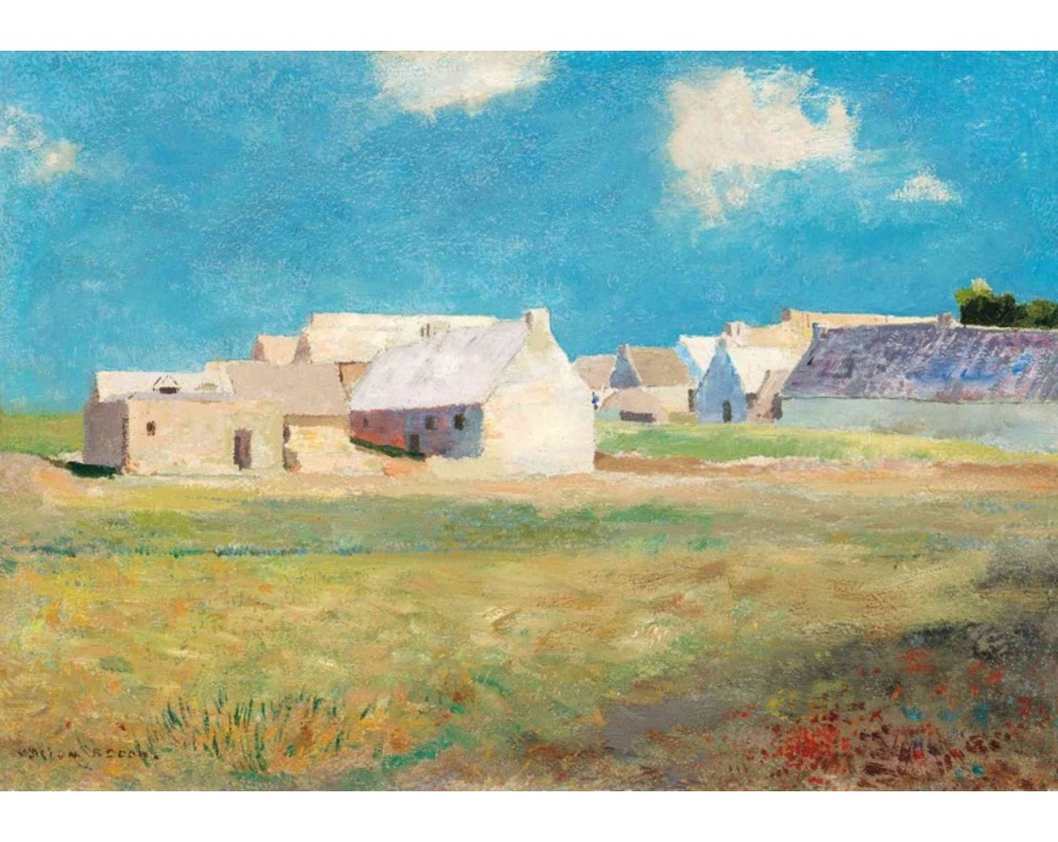 ΠΙΝΑΚΑΣ ΣΕ ΚΑΜΒΑ Odilon Redon - Βρετονικό Χωριό