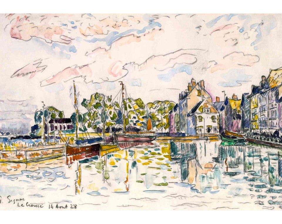 ΠΙΝΑΚΑΣ ΣΕ ΚΑΜΒΑ Paul Signac - Le Croisic