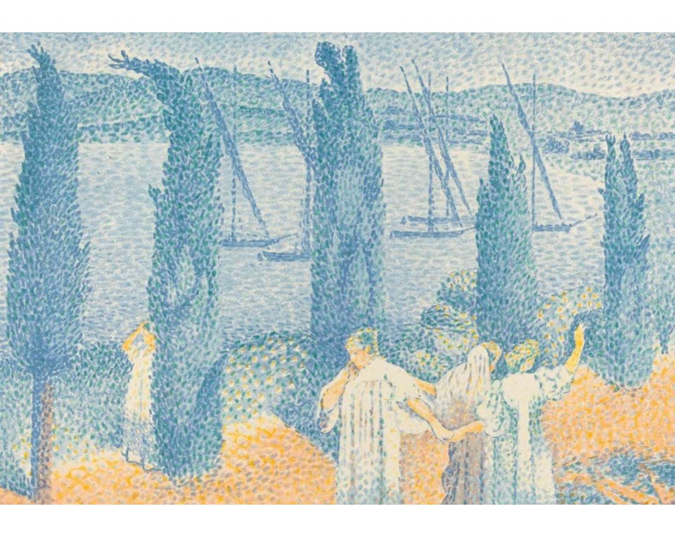 ΠΙΝΑΚΑΣ ΣΕ ΚΑΜΒΑ Henri-Edmond Cross - La Promenade