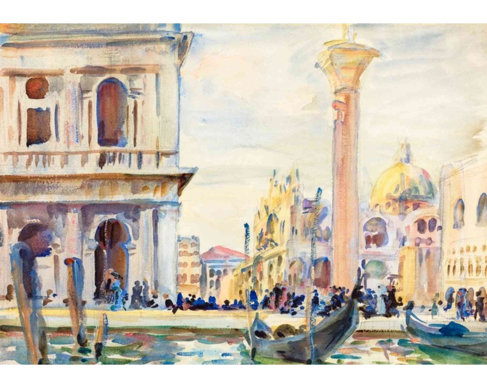 ΠΙΝΑΚΑΣ ΣΕ ΚΑΜΒΑ John Singer Sargent - The Piazzetta
