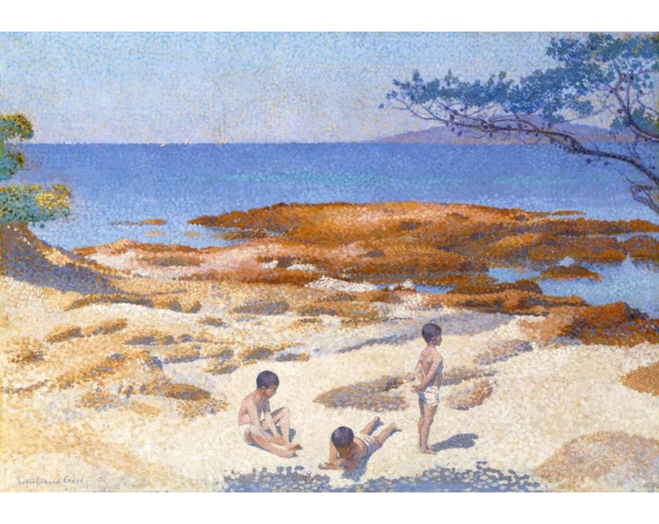 ΠΙΝΑΚΑΣ ΣΕ ΚΑΜΒΑ Henri-Edmond Cross - Η Παραλία στο Cabasson
