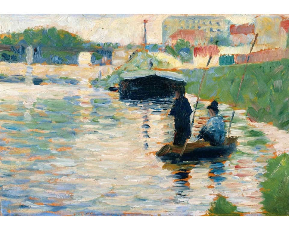 ΠΙΝΑΚΑΣ ΣΕ ΚΑΜΒΑ Georges Seurat - Θέα στον Σηκουάνα