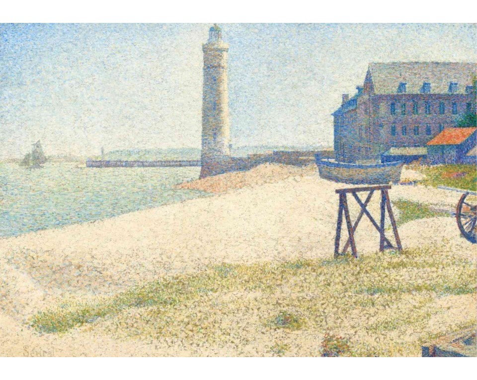 ΠΙΝΑΚΑΣ ΣΕ ΚΑΜΒΑ Georges Seurat - Ο Φάρος στο Ονφλέρ