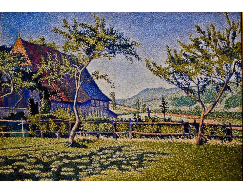 ΠΙΝΑΚΑΣ ΣΕ ΚΑΜΒΑ Paul Signac - Comblat-le-Château, Το Λιβάδι