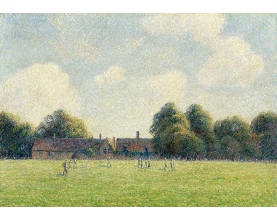 ΠΙΝΑΚΑΣ ΣΕ ΚΑΜΒΑ Camille Pissarro - Hampton Court Green