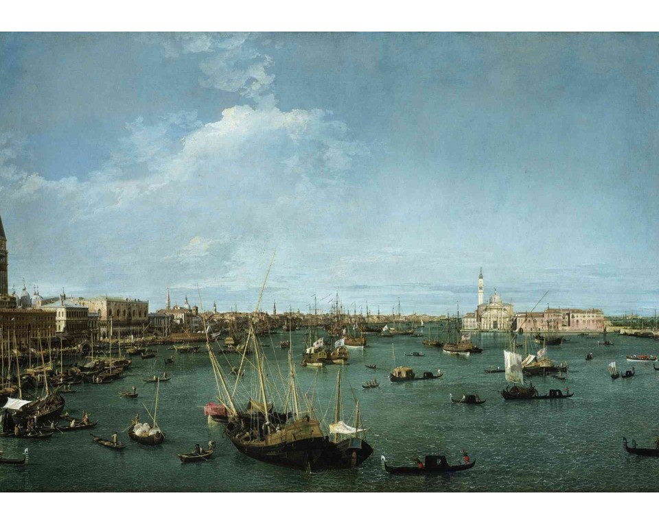 ΠΙΝΑΚΑΣ ΣΕ ΚΑΜΒΑ Canaletto - Bacino di San Marco