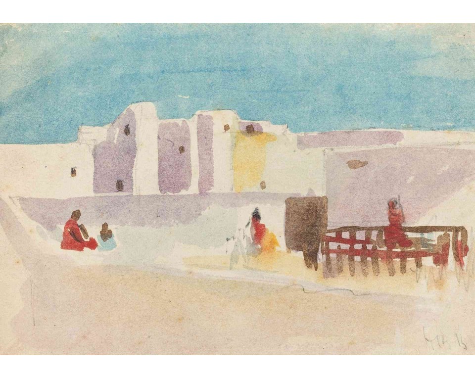 ΠΙΝΑΚΑΣ ΣΕ ΚΑΜΒΑ Hercules Brabazon Brabazon - Τείχη Βορειοαφρικανικής Πόλης