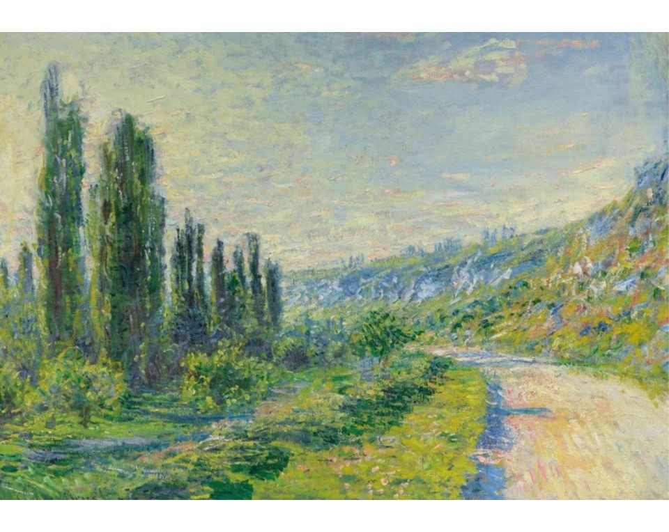 ΠΙΝΑΚΑΣ ΣΕ ΚΑΜΒΑ Claude Monet - Ο Δρόμος προς το Vétheuil