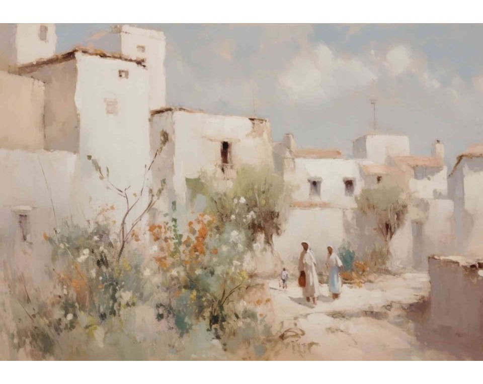 ΠΙΝΑΚΑΣ ΣΕ ΚΑΜΒΑ John Singer Sargent - Λευκό Χωριό
