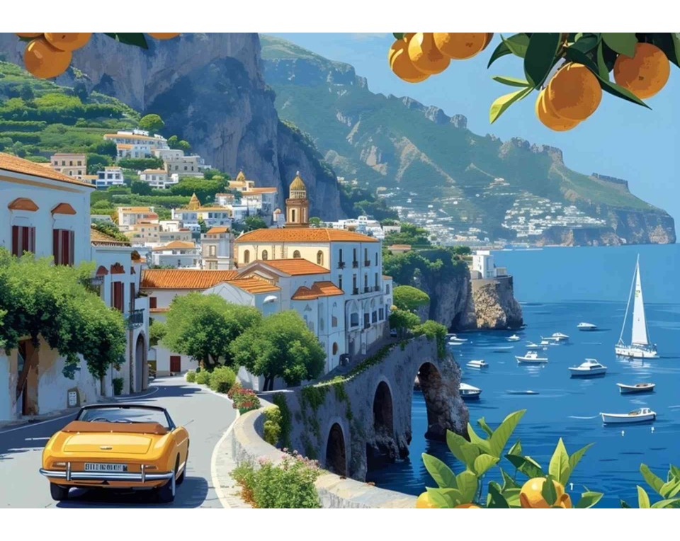 ΠΙΝΑΚΑΣ ΣΕ ΚΑΜΒΑ Στυλιζαρισμένο Τοπίο