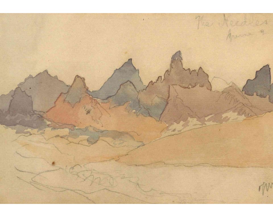 ΠΙΝΑΚΑΣ ΣΕ ΚΑΜΒΑ Thomas Moran - The Needles