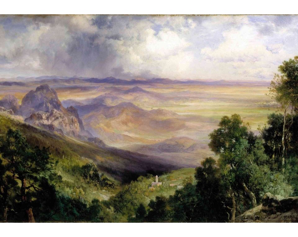 ΠΙΝΑΚΑΣ ΣΕ ΚΑΜΒΑ Thomas Moran - Κοιλάδα της Κουερναβάκα
