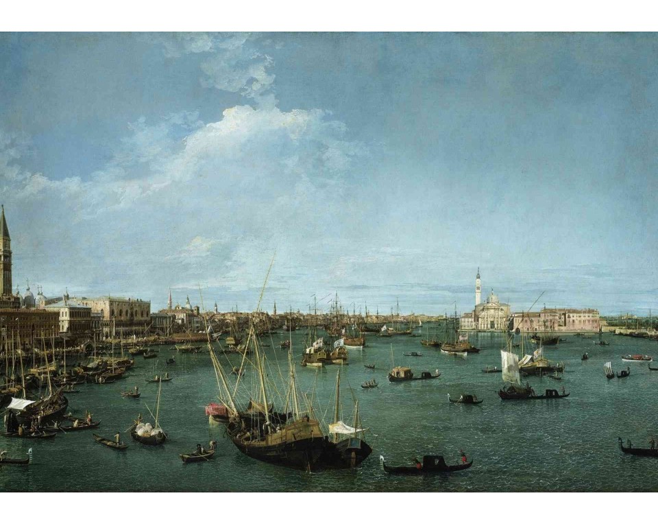 ΠΙΝΑΚΑΣ ΣΕ ΚΑΜΒΑ Canaletto - Λεκάνη του Αγίου Μάρκου
