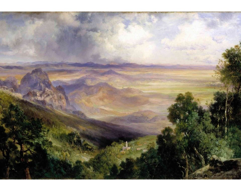 ΠΙΝΑΚΑΣ ΣΕ ΚΑΜΒΑ Thomas Moran - Κοιλάδα της Κουερναβάκα