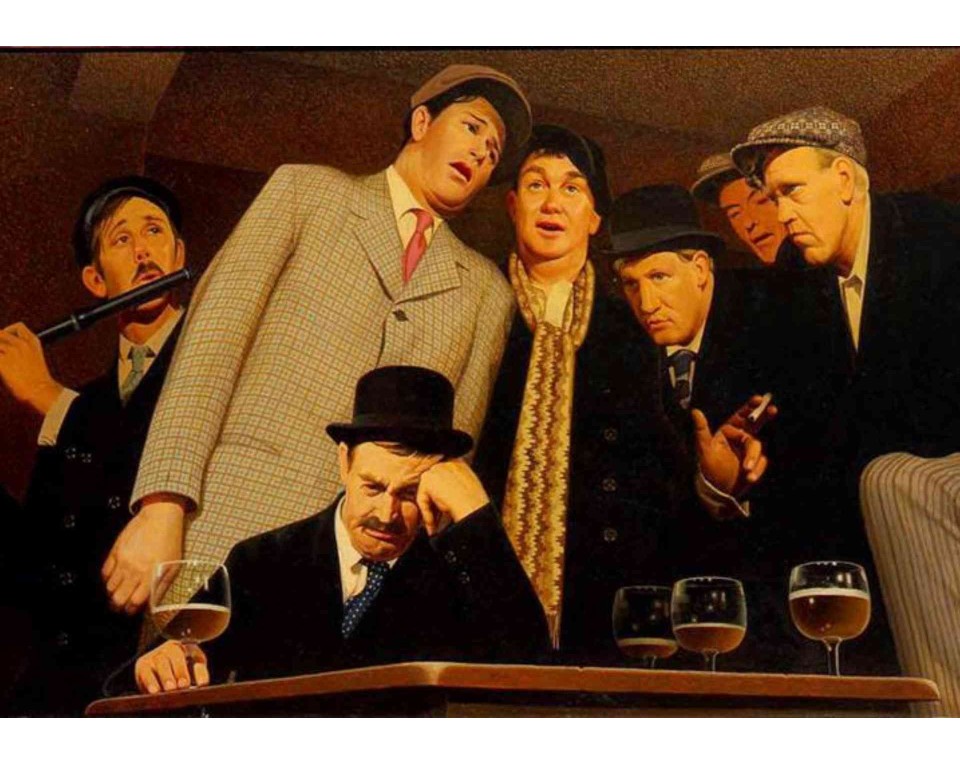 ΠΙΝΑΚΑΣ ΣΕ ΚΑΜΒΑ Grant Wood - Συναισθηματική Μπαλάντα