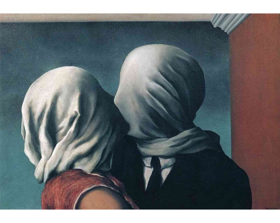ΠΙΝΑΚΑΣ ΣΕ ΚΑΜΒΑ René Magritte - Οι Εραστές