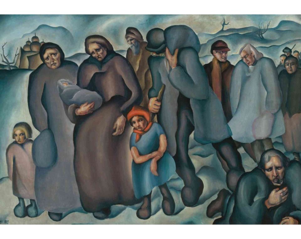 ΠΙΝΑΚΑΣ ΣΕ ΚΑΜΒΑ Konštantín Bauer - Πρόσφυγες