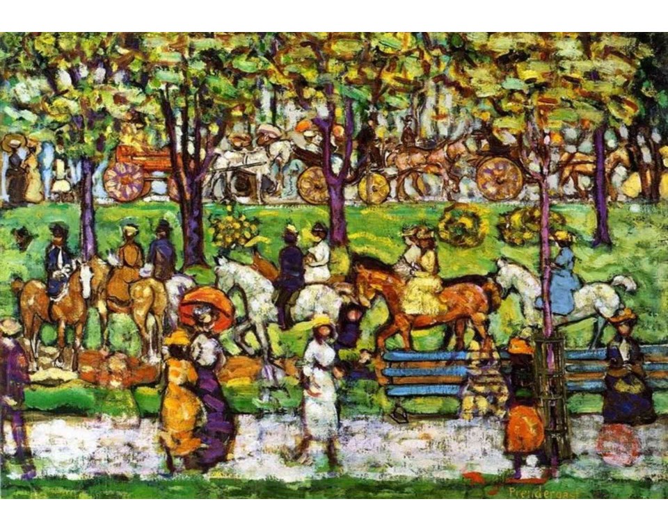 ΠΙΝΑΚΑΣ ΣΕ ΚΑΜΒΑ Maurice Prendergast - Central Park